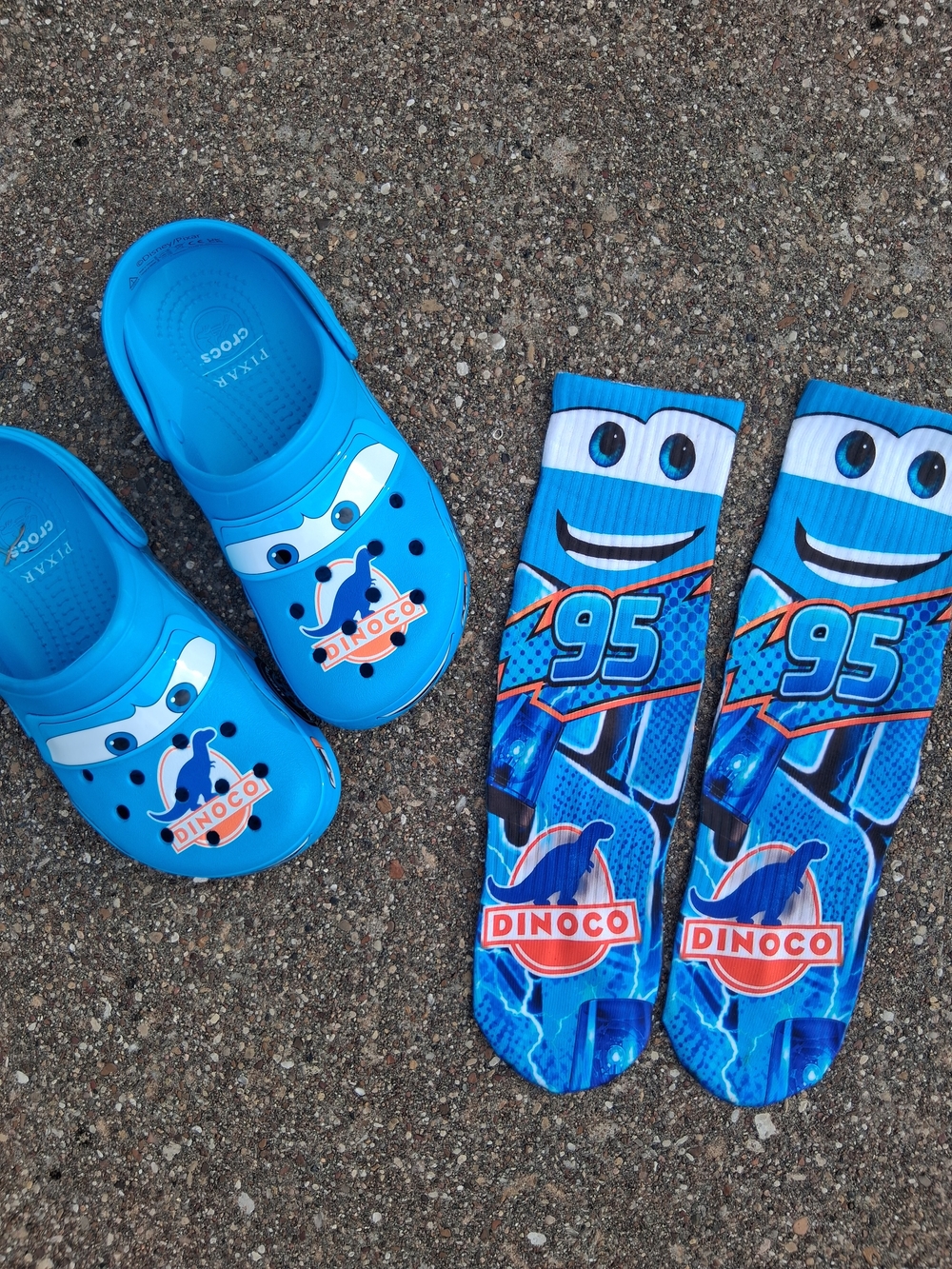 Dinoco Socks To Match Crocs